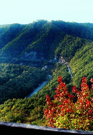Russell Fork River Gorge from Breaks Interstate Park, Virginia-Kentucky border.