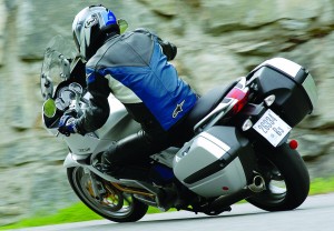 MotoGuzziNorge_13 The Norge steers well and makes the most of twisty blacktop, but ground clearance restricts more ambitious riders.