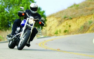 The seat may be low, but the Low Rider has adequate cornering clearance.
