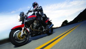 The Breva loves to change direction and is uncannily easy to turn, with a sharp turning radius and steering that feels much lighter than it has a right to.