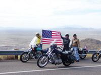 Arizona Motorycle Touring— Bikes with flag