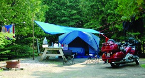 5 Camping Providence bay Camping on Providence Bay on Lake Huron in the Canadian North Channel. Uninvited guests visited during the night just outside our tent flap.