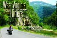 Motorcycling nirvana along Smokehole Road on North Fork Mountain where steep rock walls, thick forest and clear streams abound.