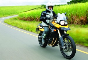 The 2009 BMW F 800 GS in action.