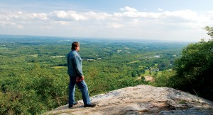 New Jersey-Motorsycle Touring-Dahse-03 Taking a moment to enjoy Sunrise Mountain Overlook.