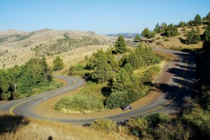 Oregon twists and turns east of Antelope