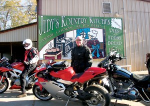 Texas-Motorcycle Touring-Mills-10 A stop at Judy’s Kountry Kitchen in Poynor, TX to refuel.