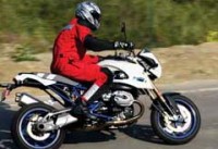 The Aerostich Roadcrafter Motorcycle Riding Suit in action