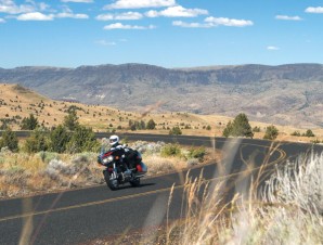 A bike on a road not far from Fossil.