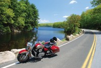Route 106 in Harriman State Park by the lake.