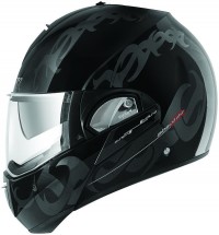 Shark EvoLine Helmet in the closed-face position