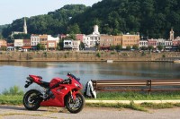 The waterfront park in Mason, West Virginia.