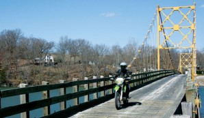 Dual Sport Bridge crossing White River at Beaver, Arkansas