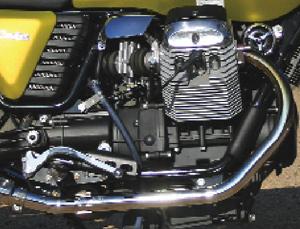 2010 Moto Guzzi V7 Cafe Classic Review | Rider Magazine 2010 Moto Guzzi V7 Cafe Classic 750-valve V-twin engine