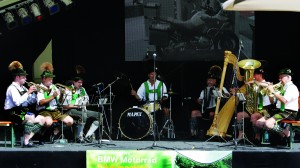 BMW_Garmisch06_34 Middle right: The entertainment continued throughout the day and catered for the most conservative-minded visitor. If in doubt, stick a picture of a bike behind ’em.