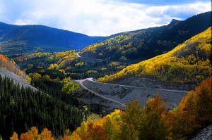 The Million Dollar Highway between Ouray and Durango.