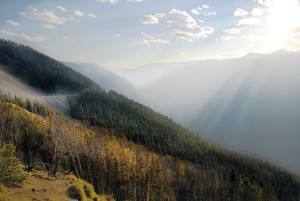 Montana-Motorcycle-Rides-Wisdom-Petersen-01 Beartooth Pass, Montana during wildfires