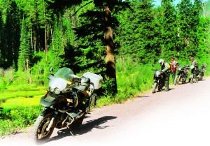 Stopping on a dirt road very far from the madding crowd.