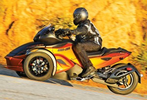 Can-Am Spyder left side action