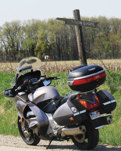 Moonshine sign and bike