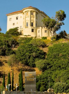 Getty Villa above Pacific Coast Highway