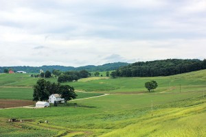 Pastoral landscape of southeastern Ohio