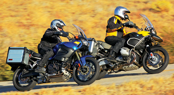2012 Yamaha Super T n r and 2011 BMW R1200GS Adventure