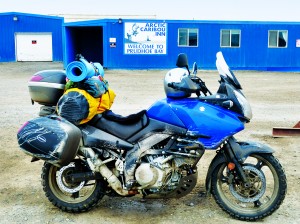030 The Arctic Caribou Inn. I can report that a Suzuki V-Strom 1000 will make the trip from Coldfoot on a tank of gas, with none to spare.