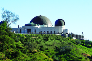 P1080480 The Griffith Observatory offers shows (closed Mondays and Tuesdays) on the universe and solar system.