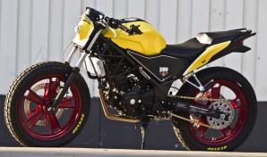The Honda CBR250R sportbike.