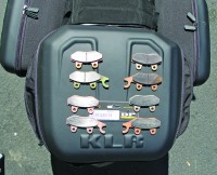 Braking performance is comparable between the stock pads (top four) and DP replacement pads, but the DPs are less expensive.