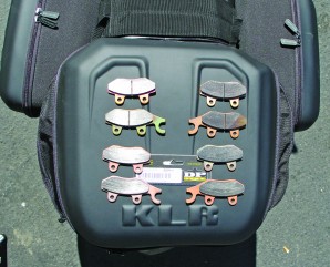 Braking performance is comparable between the stock pads (top four) and DP replacement pads, but the DPs are less expensive.