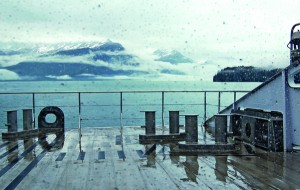 Prince William Sound as seen from the work deck of the M/V Chenega.