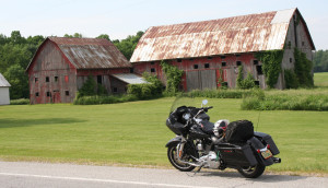 Old barns are an essential part of any farming community, but since paint is expensive, sometimes they look a little worn, although the roof doesn’t leak.