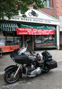 web-IMG_1058 That’s the Iron Horse Social Club in Savanna, Illinois, where owner Jerry Gendreau keeps a great collection of 30-some old motorcycles.