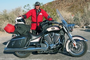 web-IMG_6815 Thanks to its backrest and luggage rack, the Victory Cross Roads LE carried Bill and his gear in cruiser cool.