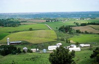 Looking east from the Balltown Ridge is like looking at a Norman Rockwell painting.