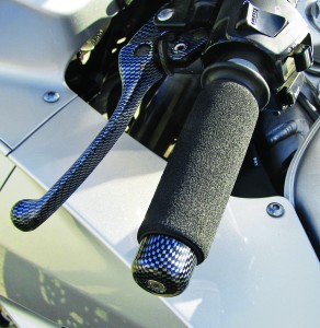 Grab On grip covers slip on over the thin stock grips. Your hands and wrists will thank you.