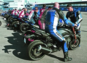 web-QA1O2139 Detailed instruction for adjusting control positions (shifter, brake pedal and lever, clutch lever) helps students fine-tune their track performance.