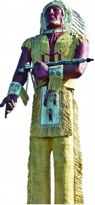 web-native american Erected in 1964, Hiawatha stands 50 feet tall as a tribute to the region’s Native Americans and as a tourist attraction in the city of Ironwood.