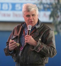 Jay Leno speaks at last year's Love Ride 28.