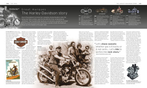 Great Marque profile of Harley-Davidson in "Motorcycle: The Definitive Visual History."