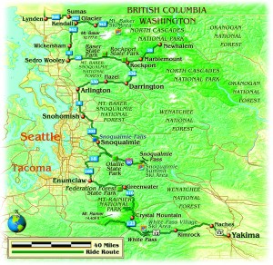 MT. Rainier MAP BY BILL TIPTON