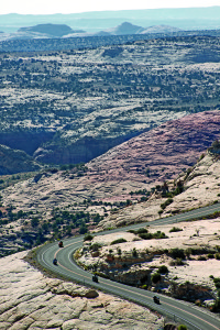 Cruising through Utah’s stunning Grand Staircase-Escalante National Monument.