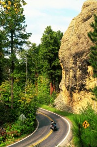 web-Dakotas_8 State Route 16A, the Iron Mountain Road, lures riders through the Black Hills on a passageway to heaven.