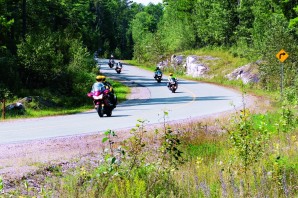 West of Calabogie riders enjoy Centennial Lake Road.