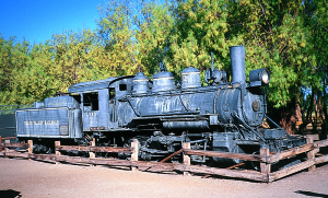 web-DeathValley37 There never was a railroad in Death Valley proper, but this engine was hauled down from Death Valley Junction to the outdoor museum at Furnace Creek.