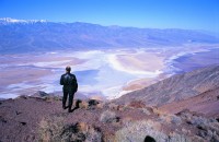 Friend and photographer Craig Stein admiring Death Valley from Dante’s View.