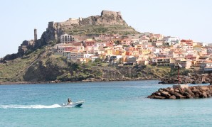 This is the little port of Castelsardo on the north coast of Sardinia, crowned with the traditional castle, built in the late 1200s; that was Homeland Security, 13th century-style.