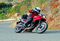 The agile, versatile BMW F 700 GS has the tallest standard seat height here, at 32.3 inches, but with the factory accessory low seat and low suspension kit, seat height is just 30.1 inches.